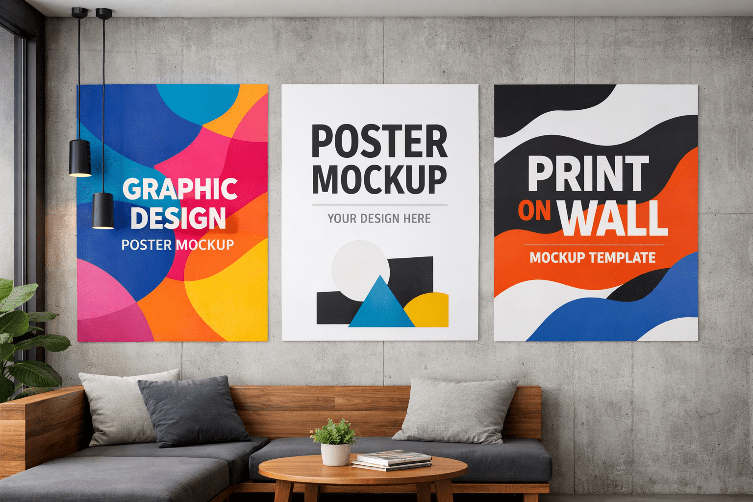Poster mockups in interieur