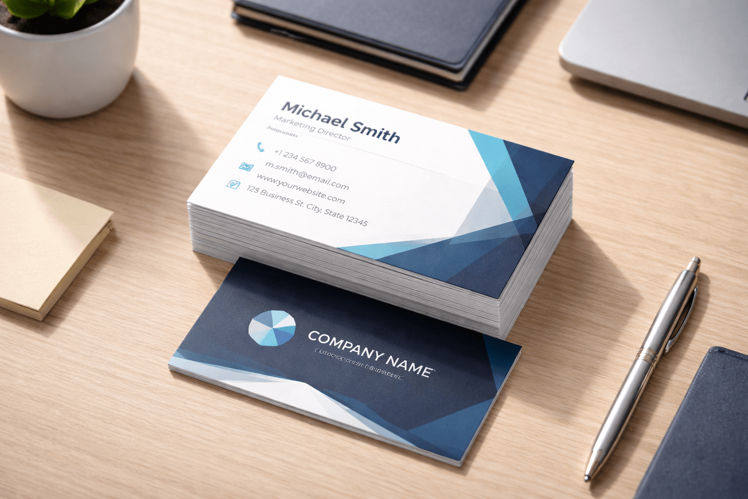 Close-up bedrijfsvisitekaartjes